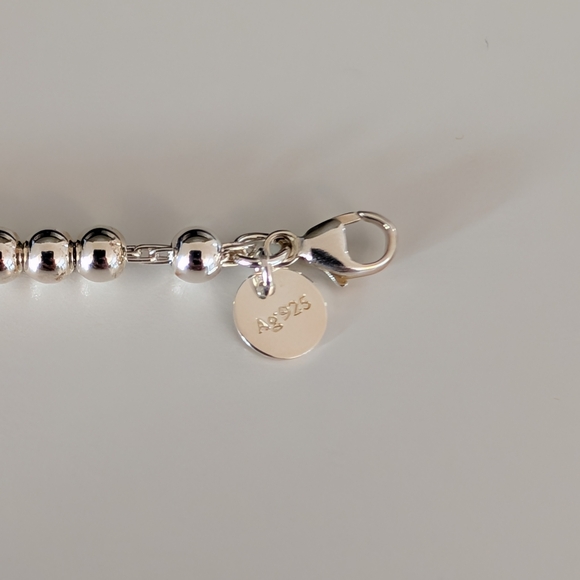 Tiffany & Co. Silver Bracelet with Turquoise Heart Charm - Picture 6 of 8